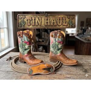 Tin Haul Women’s "Cacttlicious" Western Boots